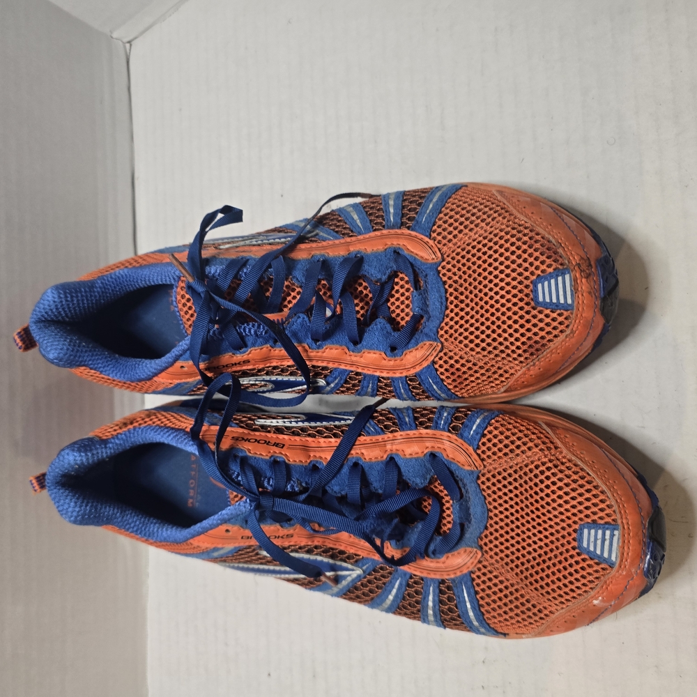 Brooks Orange and Blue Athletic Shoes Lightweight Performance